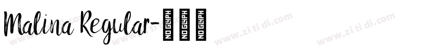 Malina Regular字体转换